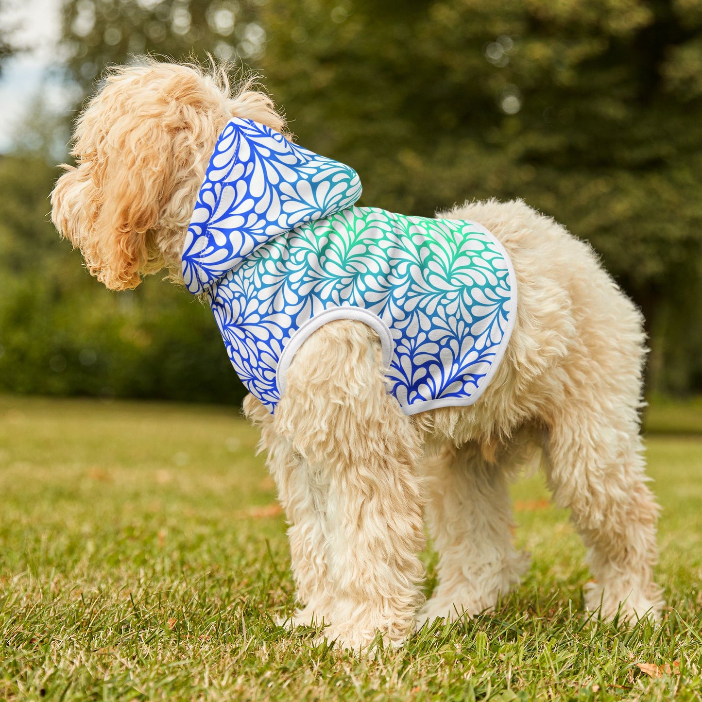 Blue Splash Pet Hoodie