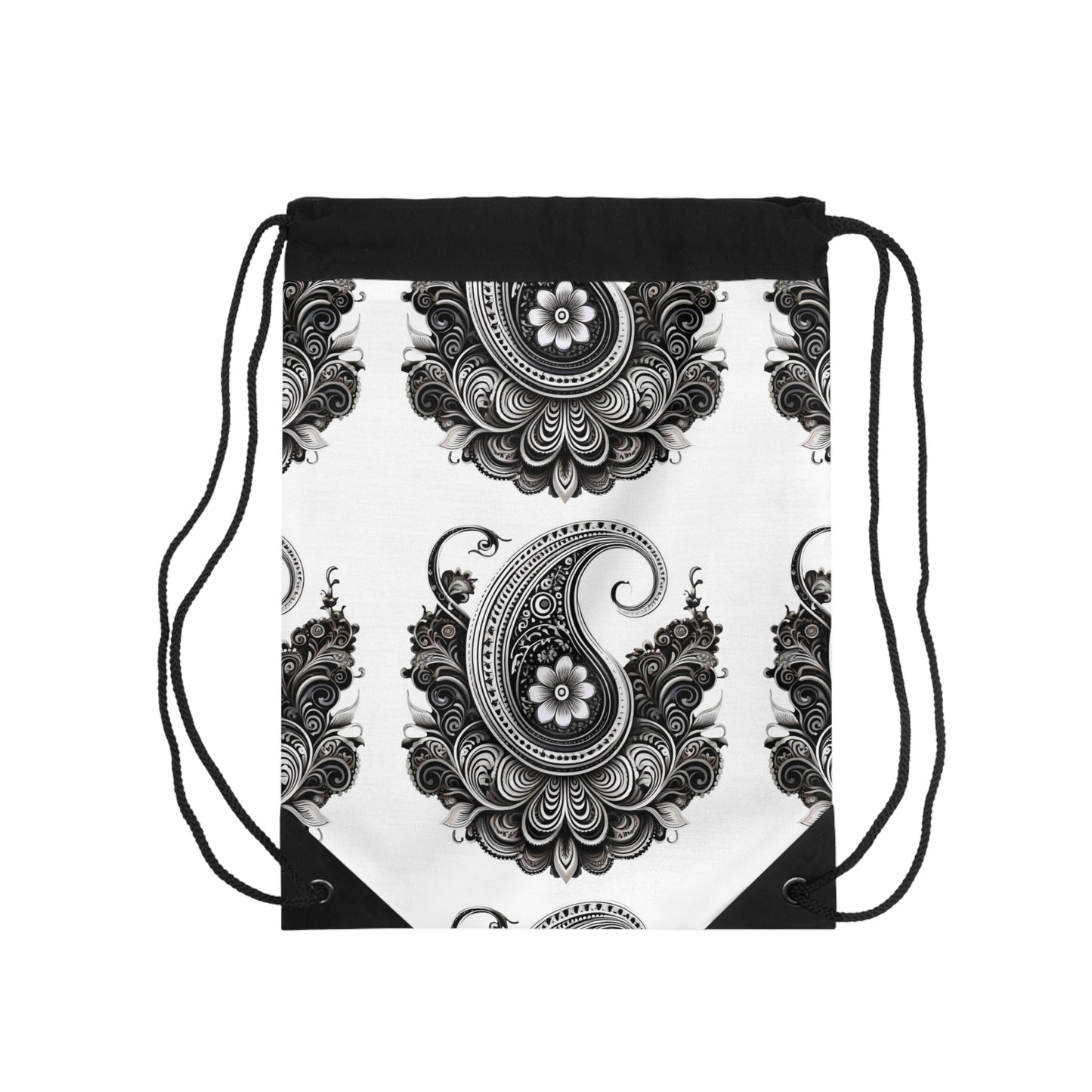 Power of Paisley Drawstring Bag