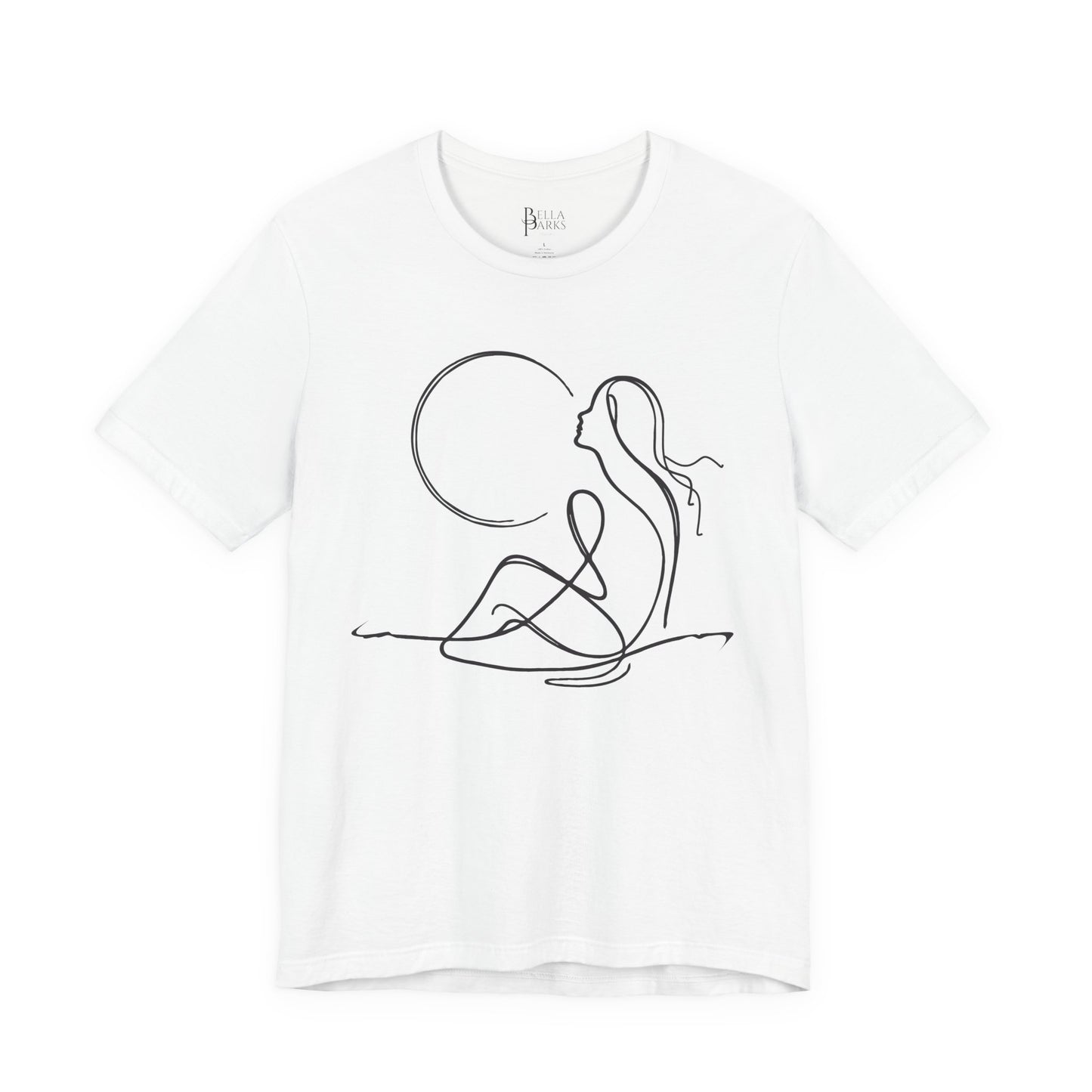Believe Line Art Tee - Women's Soft T-Shirt, Modern Design, Casual Wear, Everyday Essentials, Unique Graphic Tee