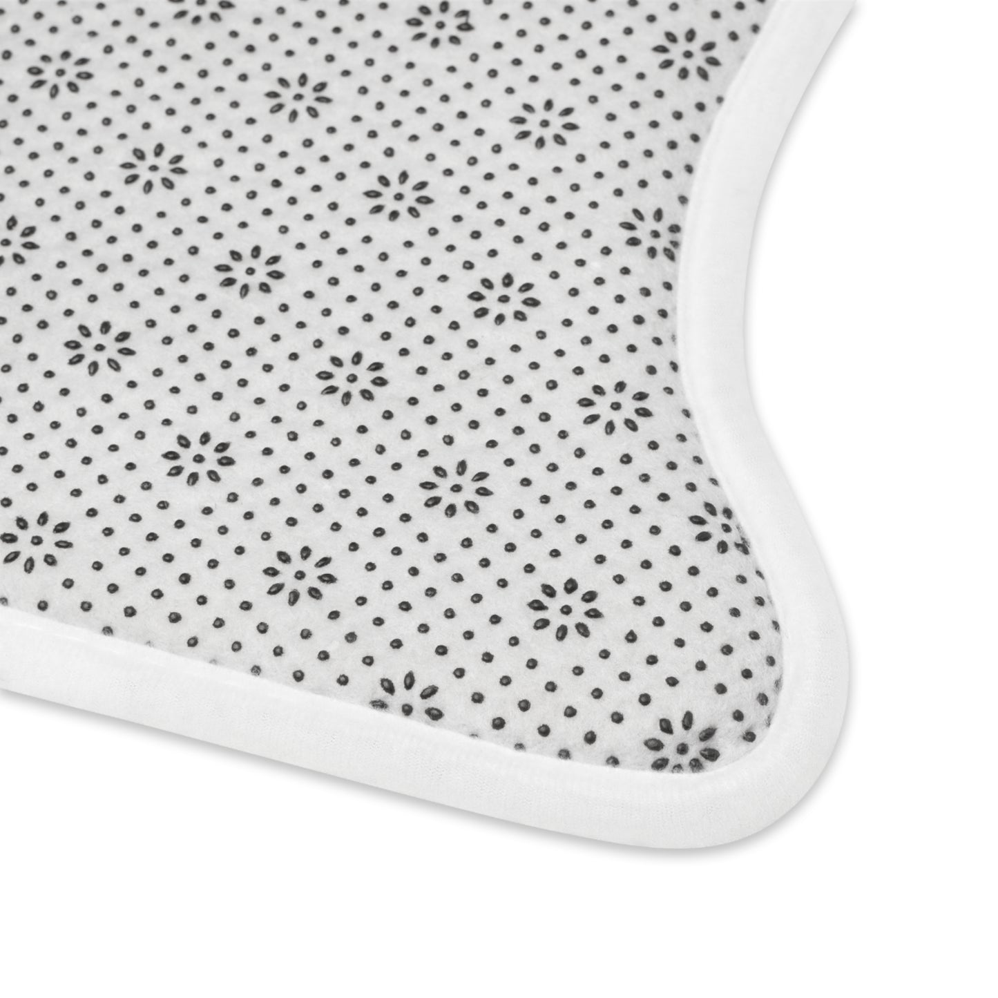 Neutral Florals Stylish Pet Feeding Mats - Floral Dog Bowl Mat, Non-Slip Puppy Dish Mat, Home Accessories