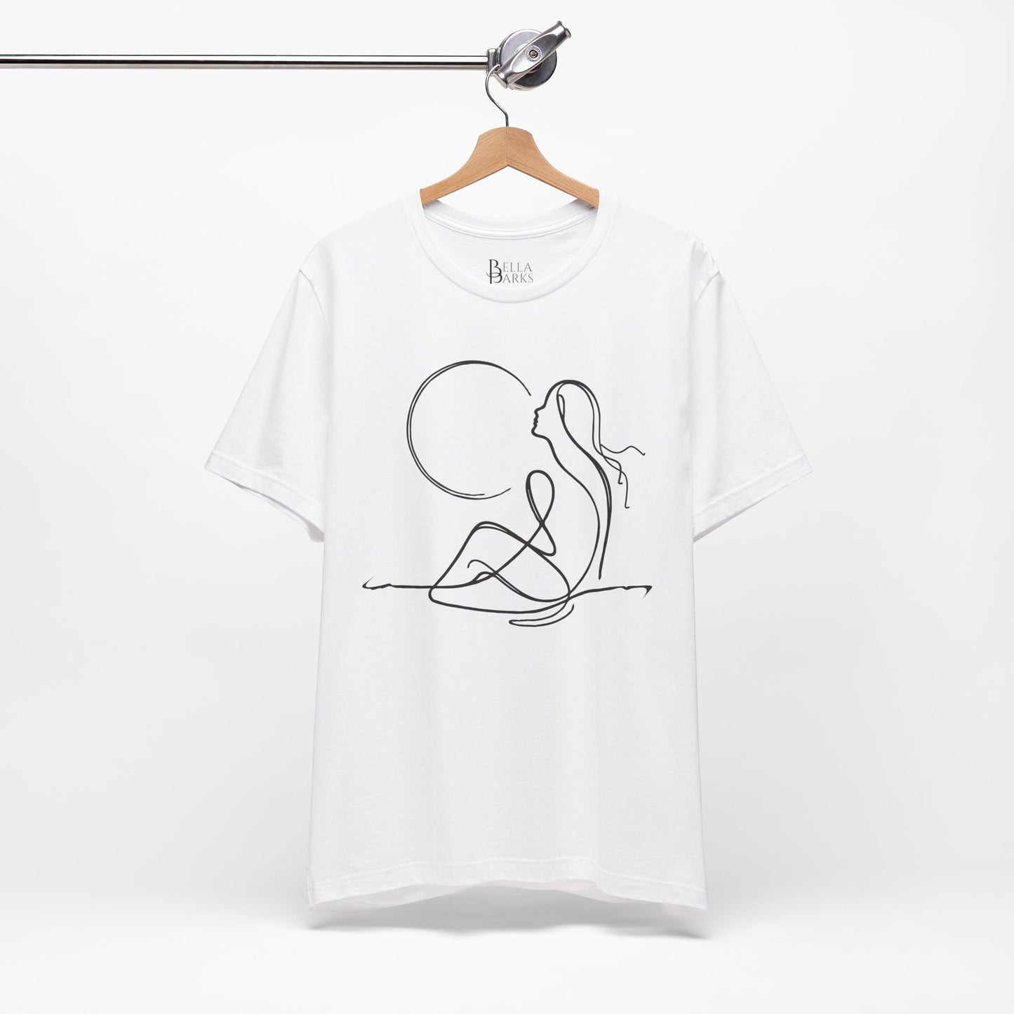 Believe Line Art Tee - Women's Soft T-Shirt, Modern Design, Casual Wear, Everyday Essentials, Unique Graphic Tee