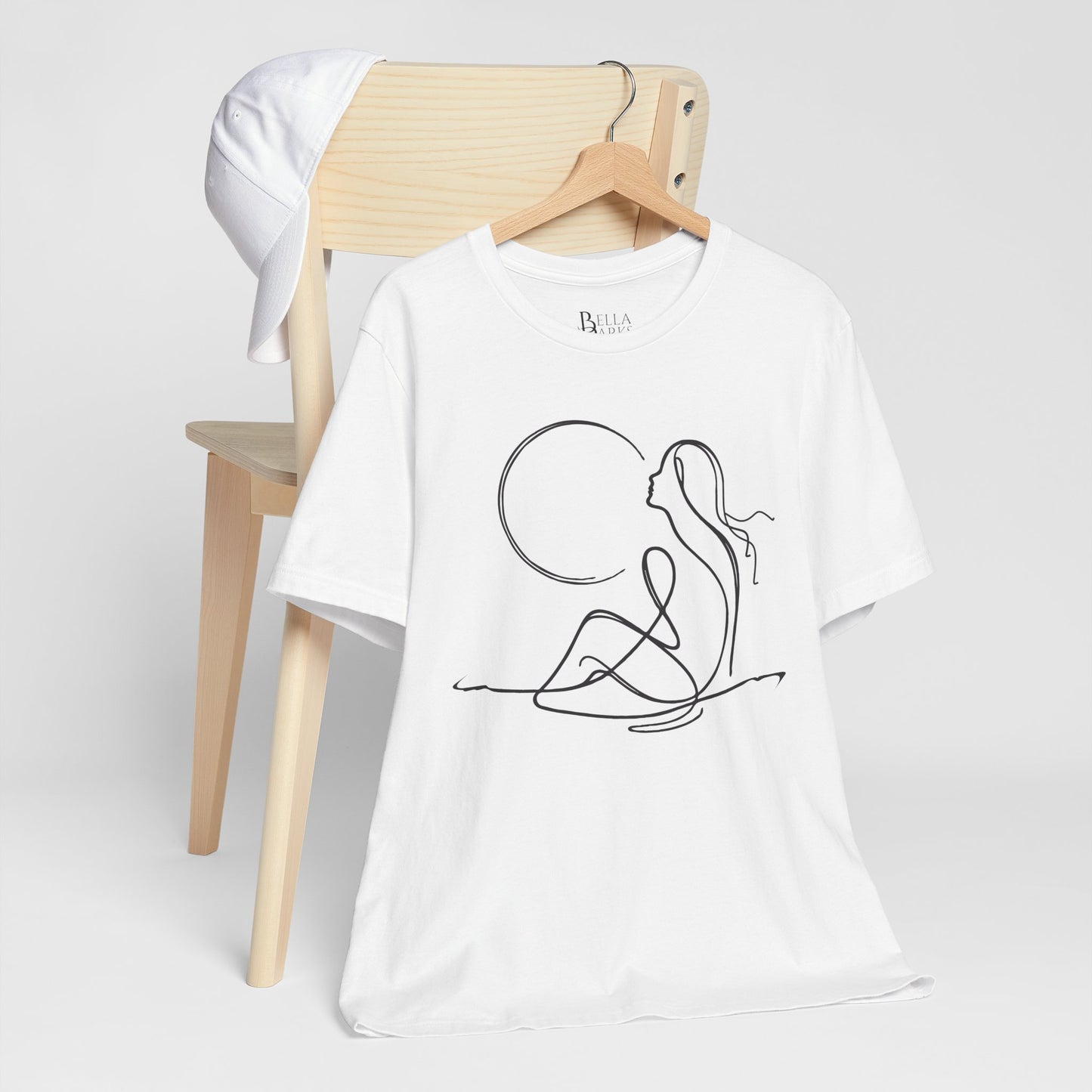 Believe Line Art Tee - Women's Soft T-Shirt, Modern Design, Casual Wear, Everyday Essentials, Unique Graphic Tee